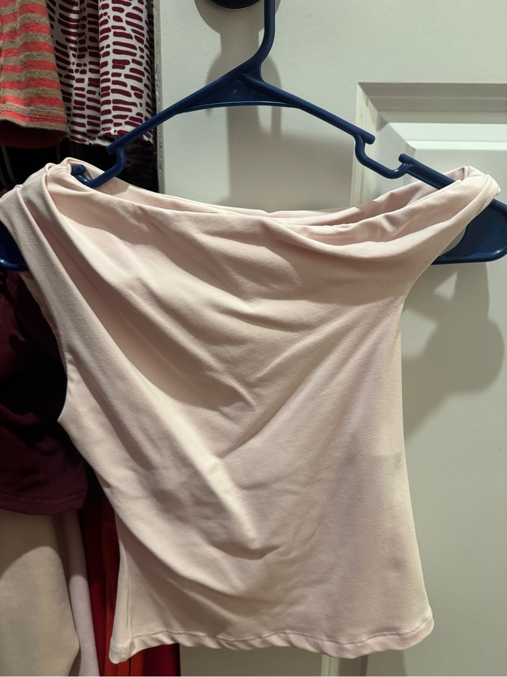 Light Pink Off Shoulder Top